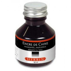 Flacon d'encre de Chine J.Herbin 50ml Noire