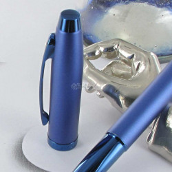 Stylo Plume (M) Sheaffer®"Serie 100" Bleu satiné et Chromé