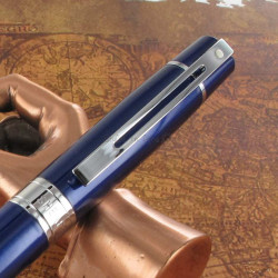 Stylo Plume Moyenne Sheaffer® "Serie 300" Laque bleue et Chrome