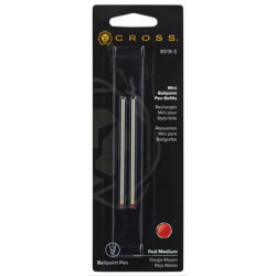 Mini Recharges de Stylos Billes Cross® Rouge (Medium)